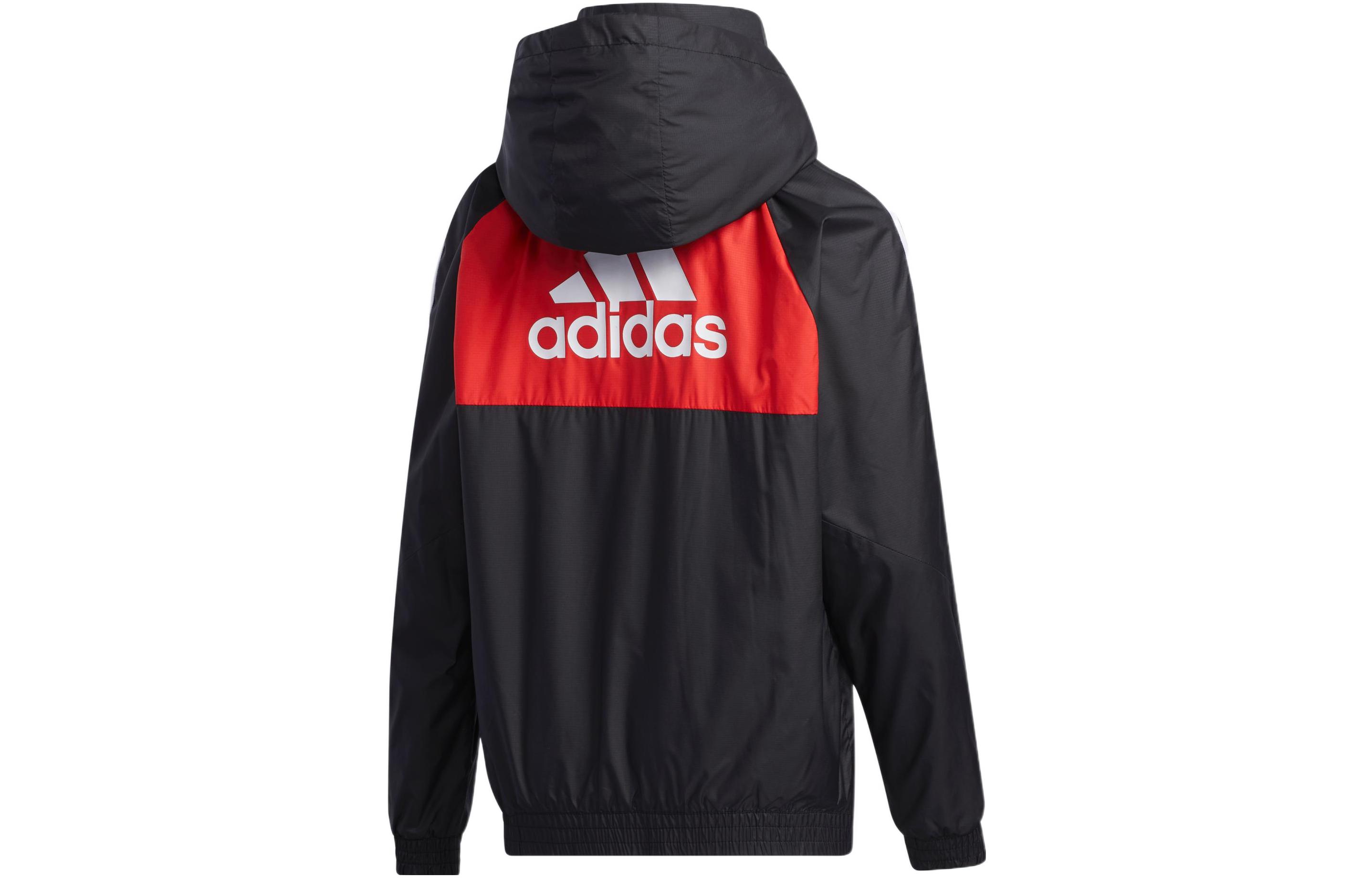 Куртка adidas Logo (черная с цветными вставками) — фото 2