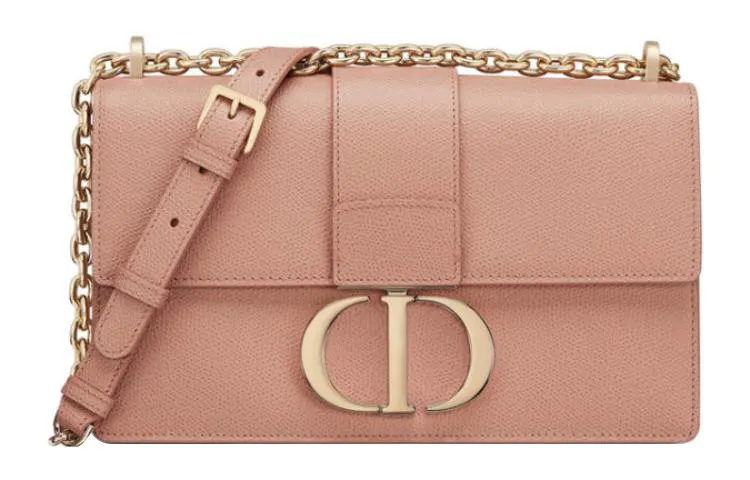 DIOR 30 Montaigne Grain Calfskin Montane Bag, Shoulder Bag, Crossbody Bag Regular Women's Nude Pink