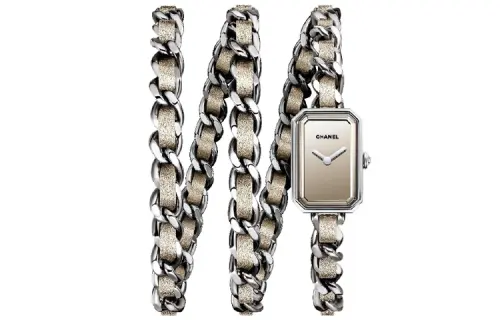 CHANEL PREMIERE Collection Wrist Watches Quartz Movement Stainless Steel Watchband Gray Dial Women's