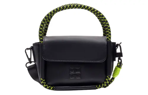 Li Ning Synthetic Leather Shoulder Bag, Crossbody Bag, Handbag Regular Unisex Black