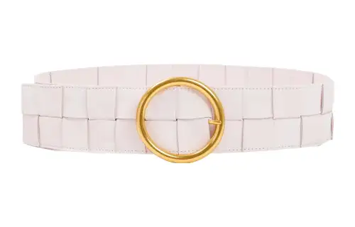 Bottega Veneta Cow Leather Belts Women's Pink 6CM