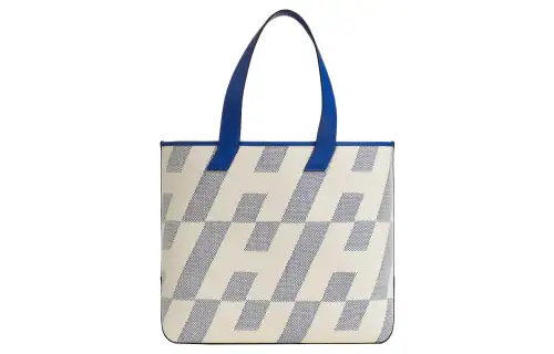 HERMES Cabas Canvas With Swift Leather Tote Bag, Shopping Bag, Shoulder Bag, Crossbody Bag, Handbag Women's
