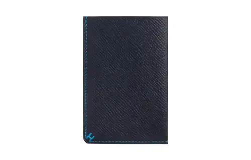 HERMES H Sellier Epsom Calfskin Card Holder Card Holder Regular Men's Dark Blue