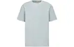 DIOR T Shirts Men's Blue Crew Neck Moderate Straight Fit