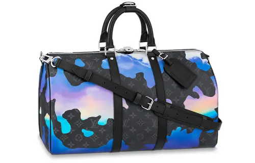 LOUIS VUITTON Keepall Bandouliere 45 Sunrise Monogram Eclipse Black/Grey/Multi