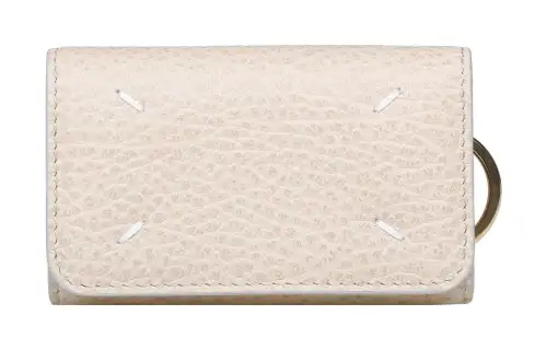 Maison Margiela Calfskin Key Pouch Women's Beige