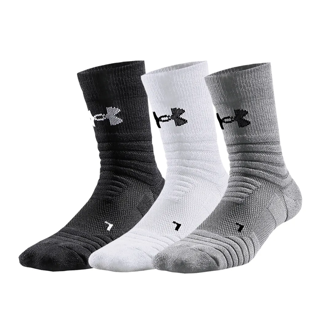 Under Armour Basketball Socks Unisex Combination Color 3 Pack