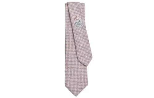 HERMES Quinte Ties Men's Pink