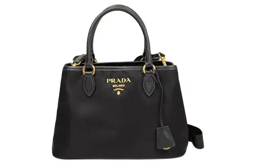 PRADA Nylon Tote Bag, Shopping Bag, Shoulder Bag, Crossbody Bag, Handbag Regular Women's Black