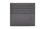 LOEWE Soft Grain Cow Leather Card Holder Men's Coal Gray