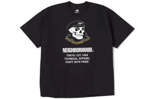 NEIGHBORHOOD X Harley Davidson Cracked Print T Shirt