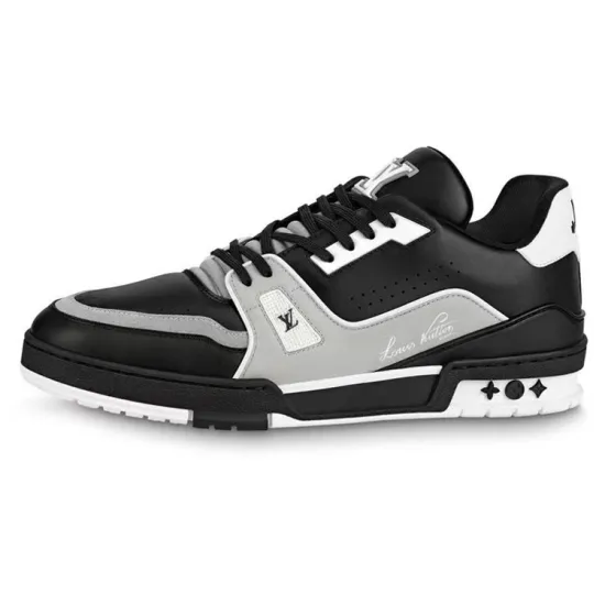 LOUIS VUITTON LV Trainer Black Grey White