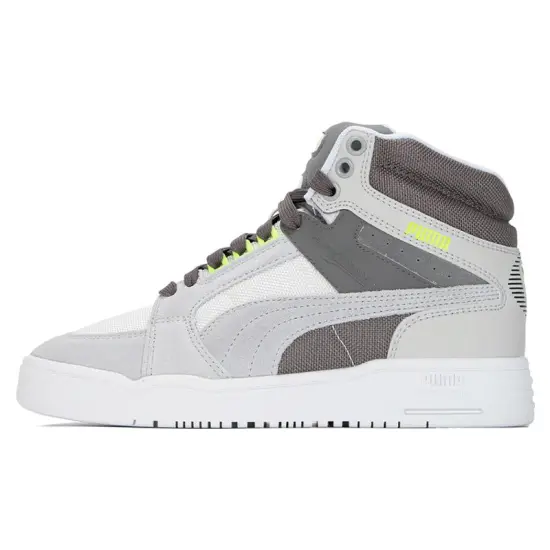 PUMA Slipstream Skateboarding Shoes Unisex High-top Gray