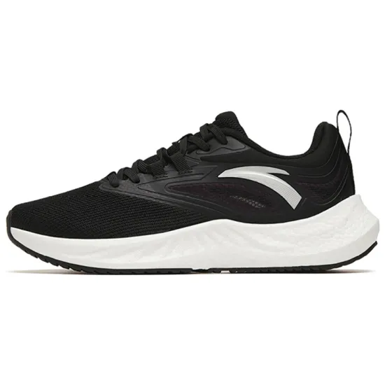 Anta Martian Foam Cushioned Slip-Resistant Abrasion-Resistant Low-Top Running Shoes Women's Black Purple