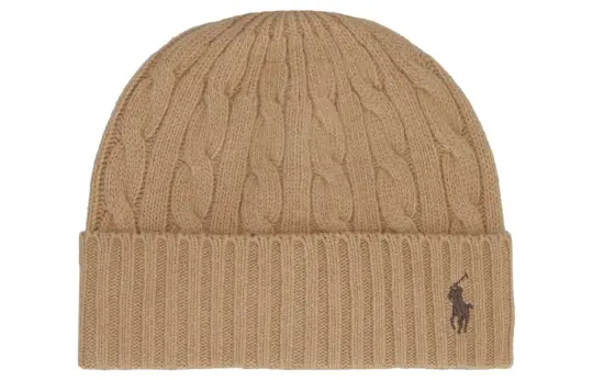 Polo Ralph Lauren Pony Embroidered Cable-Knit Beanie