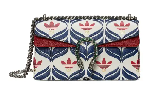 GUCCI X Adidas Originals Adidas, Collaboration Dionysus Leather Chain Bag, Crossbody Bag, Shoulder Bag Women's