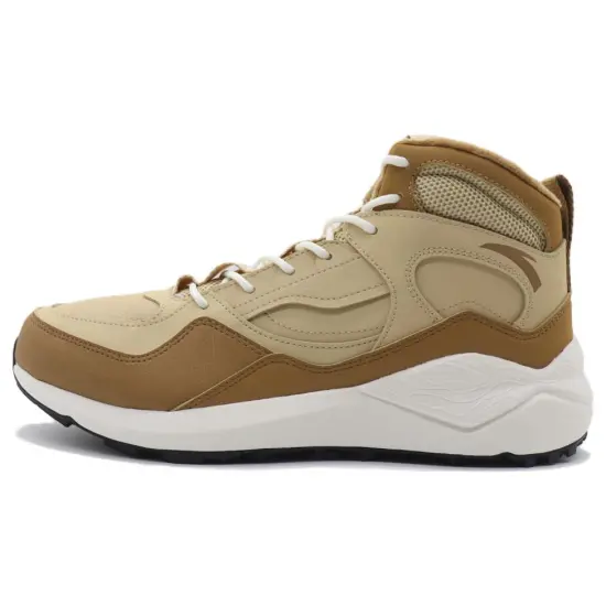 Anta Basalt Anti Slip And Wear Resistant Warm High Top Sports Casual Shoes Brown