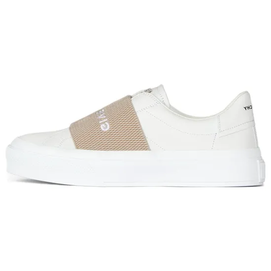 GIVENCHY City Sport Stylish Skateboarding Shoes Women's White Beige
