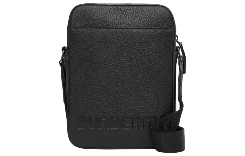 Burberry Calfskin Crossbody Bag, Shoulder Bag Men's Black