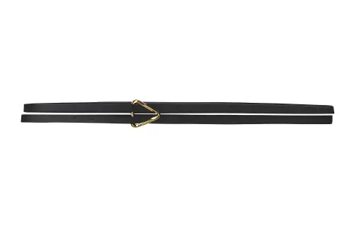 Bottega Veneta Cow Leather Belts Women's Black /