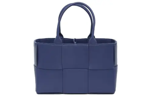 Bottega Veneta ARCO Lambskin Tote Bag, Shopping Bag, Handbag Small Women's Blue
