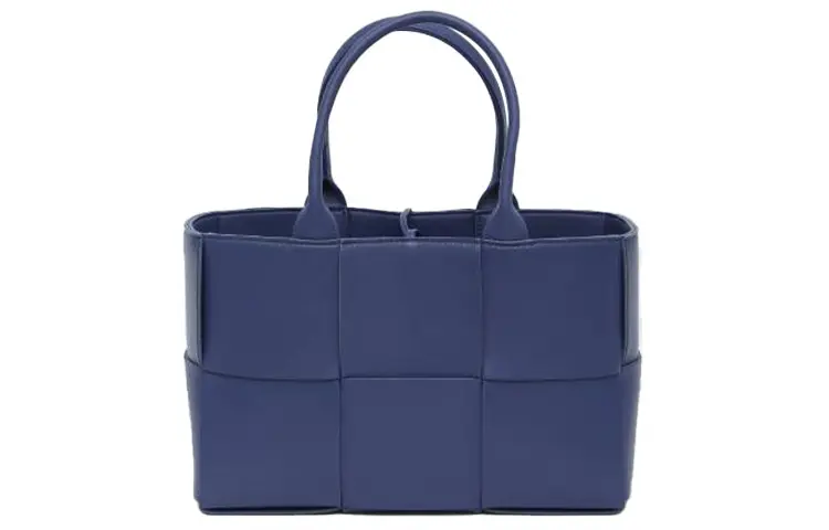 Bottega Veneta ARCO Lambskin Tote Bag, Shopping Bag, Handbag Small Women's Blue