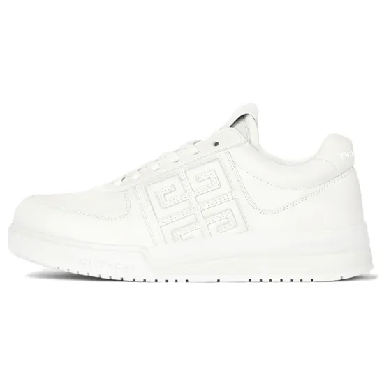 Givenchy White G4 Leather Low Top Sneakers