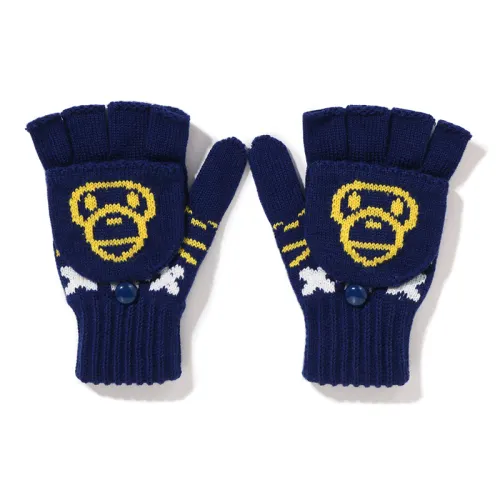 A BATHING APE Knit Gloves Kids