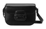 GUCCI Horsebit 1955 Leather Crossbody Bag, Shoulder Bag Women's Black