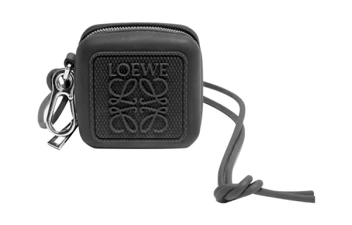 LOEWE Rubber Coin Purse Men's Black