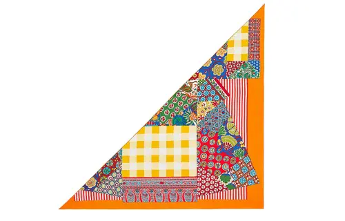 HERMES Silk Scarf Women's Multicolor