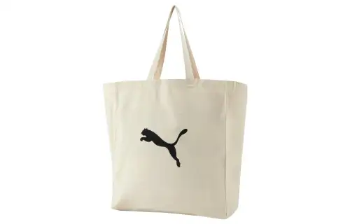 PUMA Canvas Fabric Shoulder Bag, Handbag Regular Unisex White