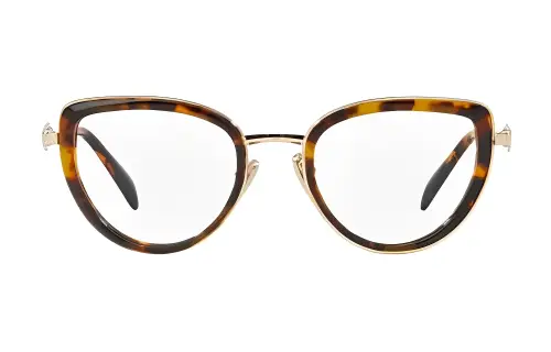 PRADA Alloy Round Eyeglass Frames Women's