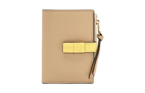 LOEWE Soft Grain Calfskin Wallet Women's Butter/Light Lemon