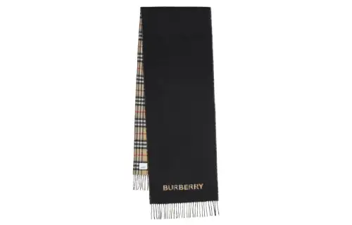 【Previous Season】Reversible Check cashmere scarf