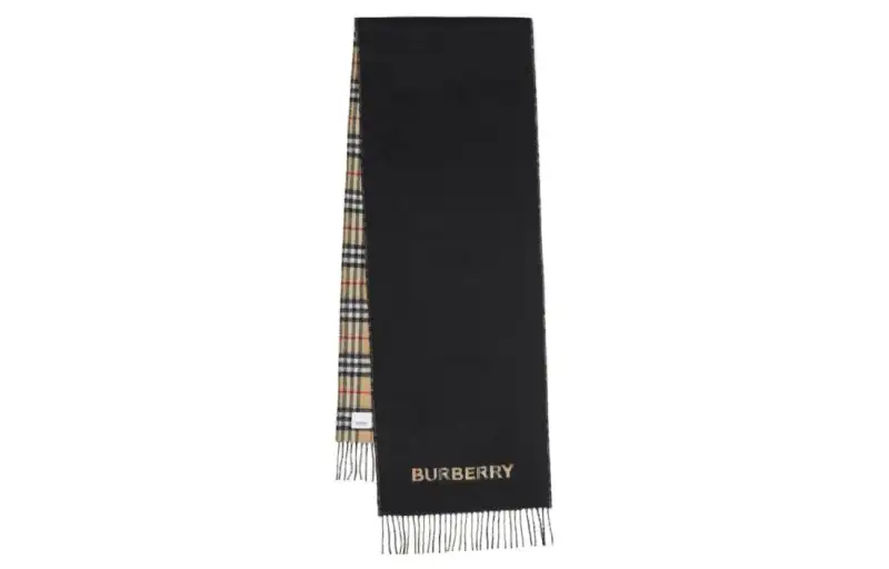 【Previous Season】Reversible Check cashmere scarf