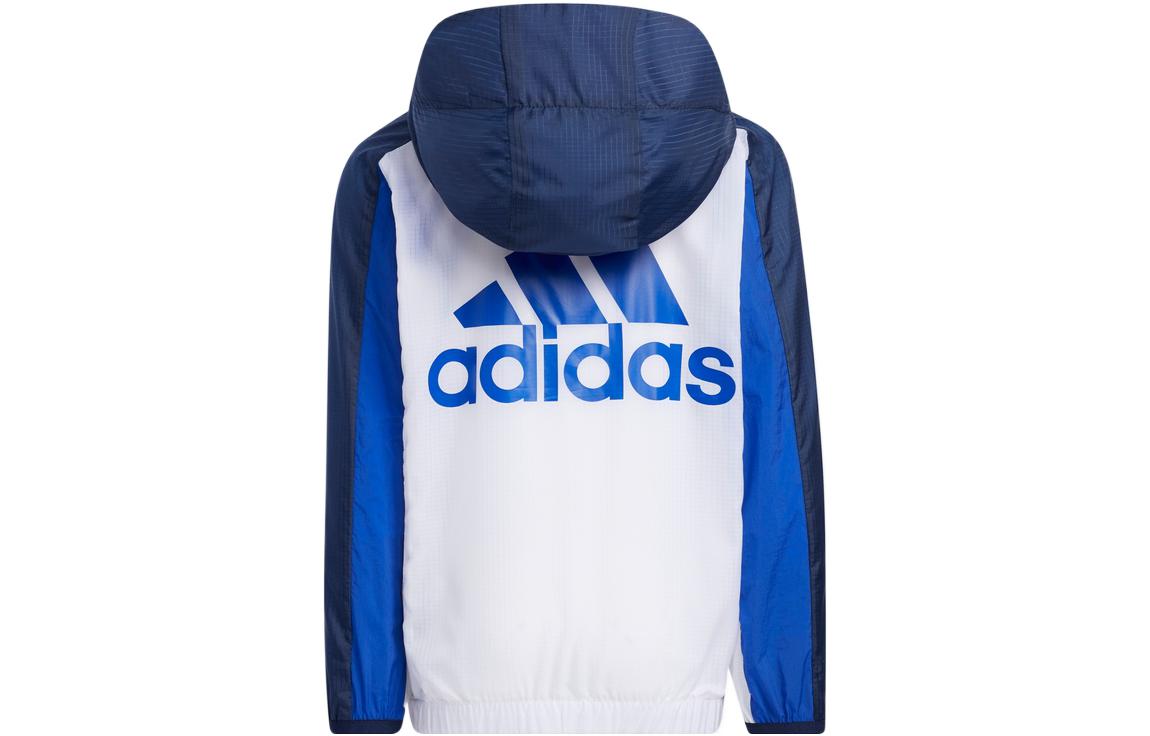 Мужская куртка adidas logo (синяя) — фото 2