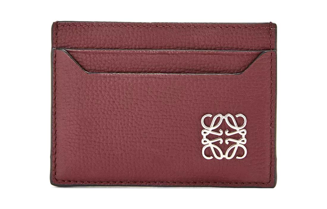Женский картхолдер Loewe Anagram (бордовый)