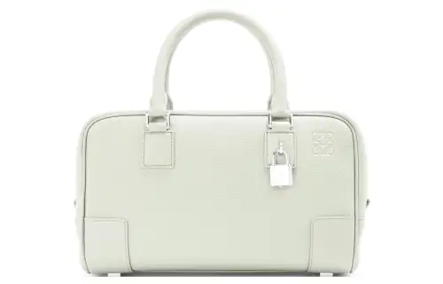 LOEWE Amazona Grained Calfskin Shoulder Bag, Crossbody Bag, Handbag Small Women's Light Celadon