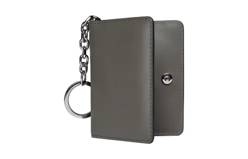 Maison Margiela Calfskin Card Holder Card Holder Women's Dark Gray