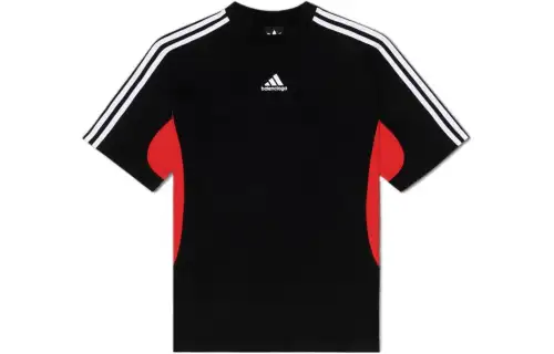 Adidas Originals T Shirts Men's Black Crew Neck Moderate Straight Fit