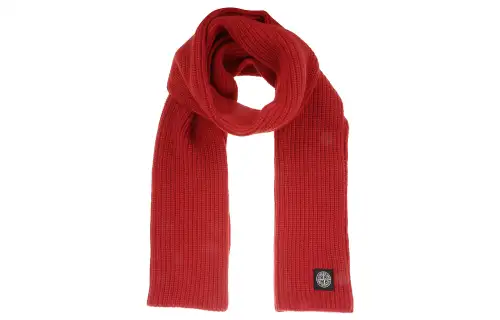STONE ISLAND Knit Scarves Men's Red