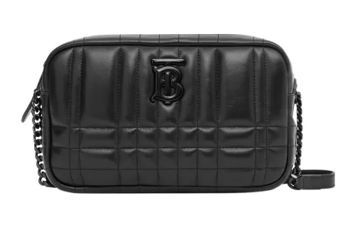 Burberry Lola Bag Lambskin With Leather Detail Camera Bag, Crossbody Bag, Shoulder Bag Women's Black