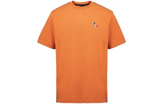 Paul Smith T Shirts Men's Light Rusty Red Crew Neck Moderate Straight Fit