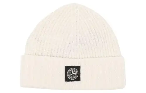 STONE ISLAND Junior Compass motif Beanie Hat