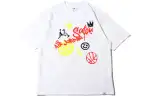 Jordan T Shirts Men's White Crew Neck Moderate Straight Fit