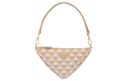 PRADA Fabric With Leather Shoulder Bag, Handbag, Shoulder Bag Mini Women's