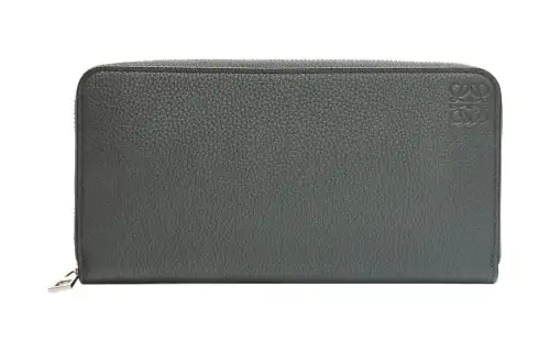 LOEWE Soft Grain Calfskin Wallet Men's Anthracite