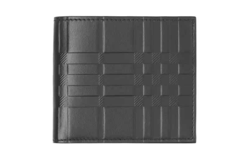 Burberry Leather Wallet Men's Black