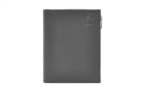 LOEWE Grain Calfskin Wallet Men's Anthracite
